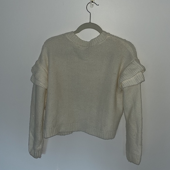 BB Dakota white sweater top size medium - Picture 2 of 3